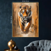 Abstract Lone Warrior On Final Walk Cotton Canvas Wall Painting